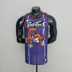 Camisa Toronto Raptors Retrô Silk - Carter 15, McGrady 1 - loja online