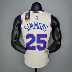 Camisa Philadelphia 76ers Silk 2021 - Embiid 21, Simmons 25 - Wide Importados