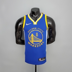 75 ANOS - Camisa Golden State Warriors Silk - Curry 30, Thompson 11 - Wide Importados