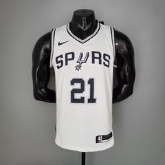 Camisa San Antonio Spurs Silk 2021 - Duncan 21, Parker 9, Ginobili 20