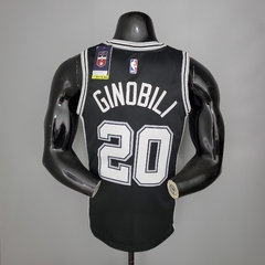 Camisa San Antonio Spurs Silk 2021 - Duncan 21, Parker 9, Ginobili 20 - comprar online