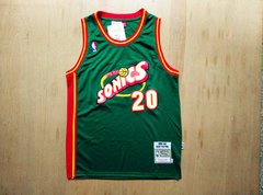 Camisa Seattle SuperSonics - Kemp 40, Payton 20