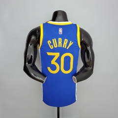 75 ANOS - Camisa Golden State Warriors Silk - Curry 30, Thompson 11 na internet