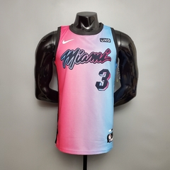 Camisa Miami Heat City Edition Silk - Wade 3, Butler 22, Herro 14