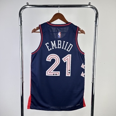 Camisa Philadelphia 76ers Silk - Embiid 21, Harden 1 - Wide Importados