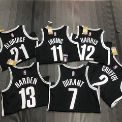75 ANOS - Camisa Brooklyn Nets Silk - Irving 11, Durant 7, Harden 13 - loja online
