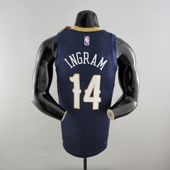 Camisa New Orleans Pelicans Silk - Williamson 1, Ingram 14 - Wide Importados