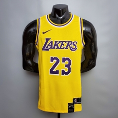 Camisa Los Angeles Lakers Silk - James 23, Davis 3, Bryant 24, James 6