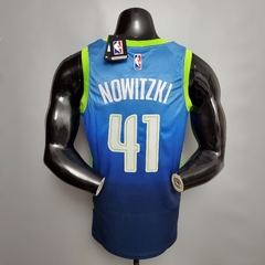 Camisa Dallas Mavericks City Edition 2020 Silk - Doncic 77, Nowitzki 41 - Wide Importados