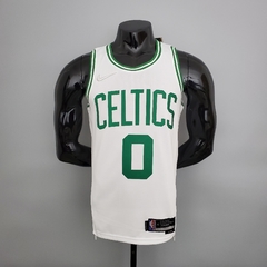 75 ANOS - Camisa Boston Celtics Silk - Tatum 0, Brown 7