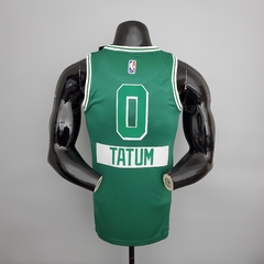 75 ANOS - Camisa Boston Celtics Silk - Tatum 0, Brown 7 - Wide Importados