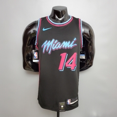 Camisa Miami Heat Silk - Wade 3, Butler 22, Herro 14