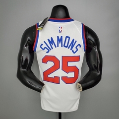 Camisa Philadelphia 76ers Silk 2021 - Embiid 21, Simmons 25 - Wide Importados