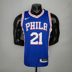 Camisa Philadelphia 76ers Silk 2021 - Embiid 21, Simmons 25 na internet