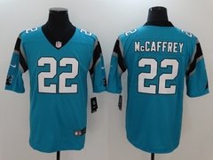 Camisas Carolina Panthers - Newton 1, McCaffrey 22, Kuechly 59