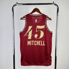 Camisa Cleveland Cavaliers Silk - Mitchell 45, Mobley 4 - Wide Importados