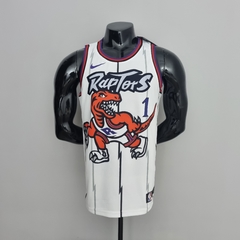 Camisa Toronto Raptors Retrô Silk - Carter 15, McGrady 1 - Wide Importados