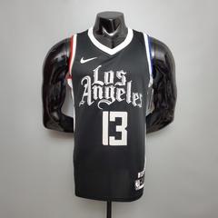 Camisa Los Angeles Clippers 2021 Silk - Leonard 2, George 13, Harden 1