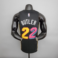 75 ANOS - Camisa Miami Heat Silk - Butler 22, Herro 14 - Wide Importados