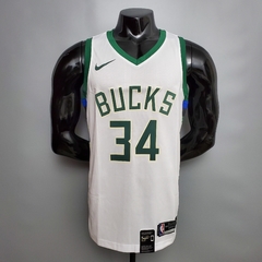 Camisa Milwaukee Bucks Silk - Antetokounmpo 34, Lillard 0