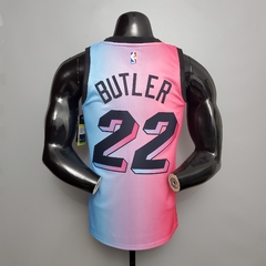 Camisa Miami Heat City Edition Silk - Wade 3, Butler 22, Herro 14 - Wide Importados