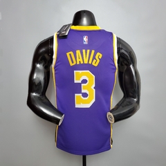 Camisa Los Angeles Lakers Silk - James 23, Davis 3, Bryant 24 - Wide Importados