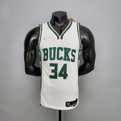 75 ANOS - Camisa Milwaukee Bucks Silk - Antetokounmpo 34