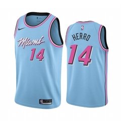 Camisa Miami Heat City Edition - Wade 3, Butler 22, Herro 14