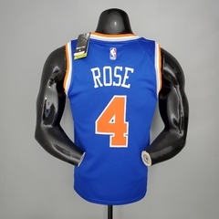 Camisa New York Knicks Silk - Barrett 9, Rose 4 na internet