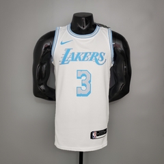 Camisa Los Angeles Lakers City Edition Silk - James 23, Davis 3, Bryant 24