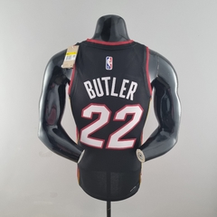 75 ANOS - Camisa Miami Heat Silk - Butler 22, Herro 14 na internet