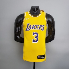 75 ANOS - Camisa Los Angeles Lakers Silk - James 6, Davis 3, Bryant 24