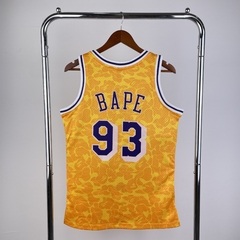Camisas Bape 93 Authentic - Lakers, Celtics, Warriors, Bulls, Cleveland, Nets - loja online