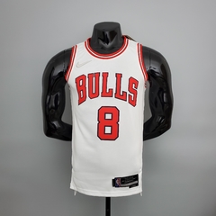 75 ANOS - Camisa Chicago Bulls 2021 Silk - Lavine 8, Jordan 23, DeRozan 11, Rodman 91 - loja online