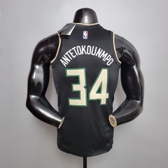 Camisa Milwaukee Bucks Silk - Antetokounmpo 34, Lillard #0 - comprar online