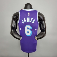 75 ANOS - Camisa Los Angeles Lakers Silk - James 6, Davis 3, Bryant 24, James 23 - comprar online