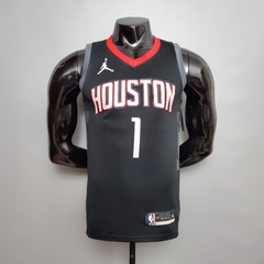 Camisa Houston Rockets Silk - Harden 13, McGrady 1 na internet