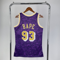 Camisas Bape 93 Authentic - Lakers, Celtics, Warriors, Bulls, Cleveland, Nets na internet
