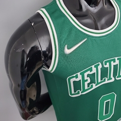 75 ANOS - Camisa Boston Celtics Silk - Tatum 0, Brown 7 na internet
