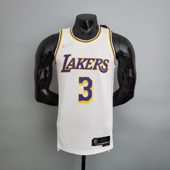 75 ANOS - Camisa Los Angeles Lakers Silk - James 6, Davis 3, Bryant 24