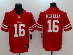 Camisas San Francisco 49ers - Garoppolo 10, Montana 16, Kittle 85, Kaepernick 7 - Wide Importados