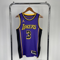 Camisa Los Angeles Lakers Silk - James 6, Davis 3, Bryant 24, James 23