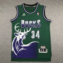 Camisa Milwaukee Bucks Retrô - Antetokounmpo 34, Allen 34 - comprar online