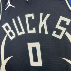 Camisa Milwaukee Bucks Silk - Antetokounmpo 34, Lillard #0 na internet