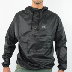 Rompeviento Anorak Liso Negro (OUTLET)