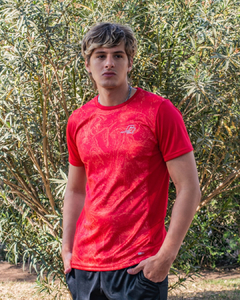 Remera Faith Rojo Sublimada