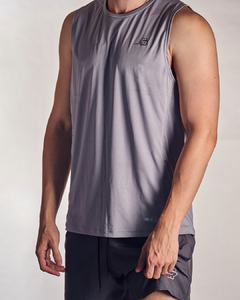 Musculosa Crossover Gris (OUTLET) - comprar online