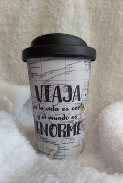 Vaso Mapa con frase