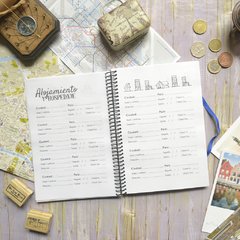 Bitácora de viaje - Mapa con frase - tienda online