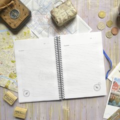 Bitácora de viaje - Mapa con frase - comprar online